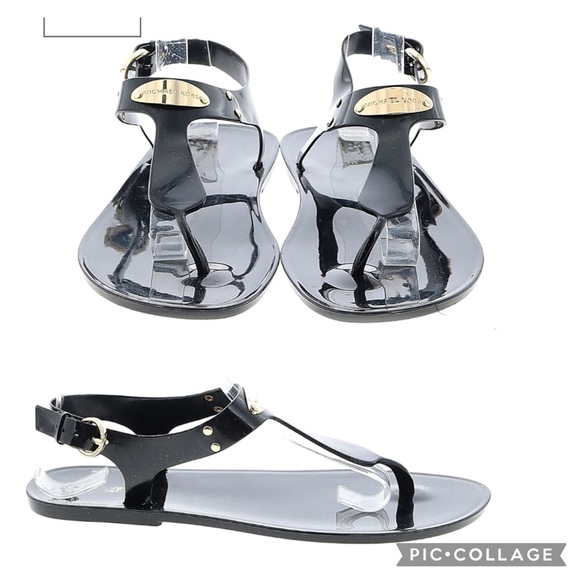 Michael Kors Black Toe Sandals Size 6 - Picture 1 of 11